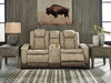 Next-Gen DuraPella Power Reclining Loveseat with Console - MR ZEE FURNITURE