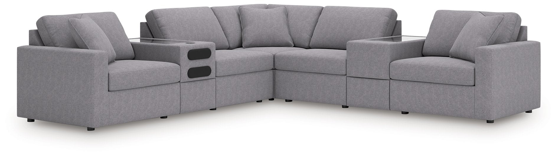 Modmax Balanced Sectional with Audio and Storage Consoles - MR ZEE FURNITURE