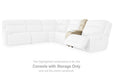 Double Deal Reclining Sectional with Console - MR ZEE FURNITURE