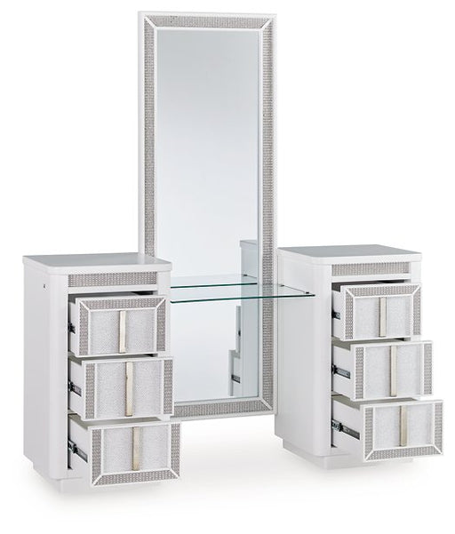 Chalanna Vanity with Mirror - MR ZEE FURNITURE