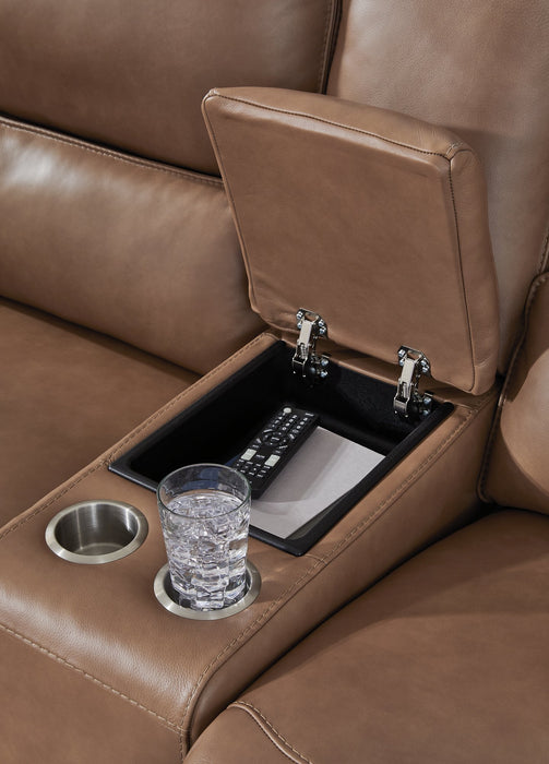 DeepWakes Power Reclining Loveseat with Console - MR ZEE FURNITURE